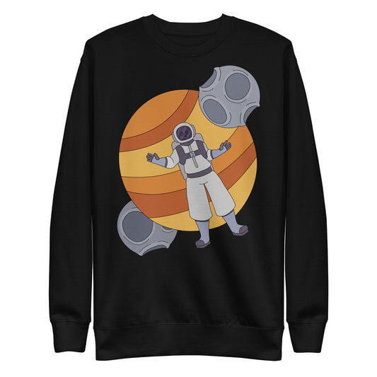 'Lost in space' unisex sweatshirt (front illustration)