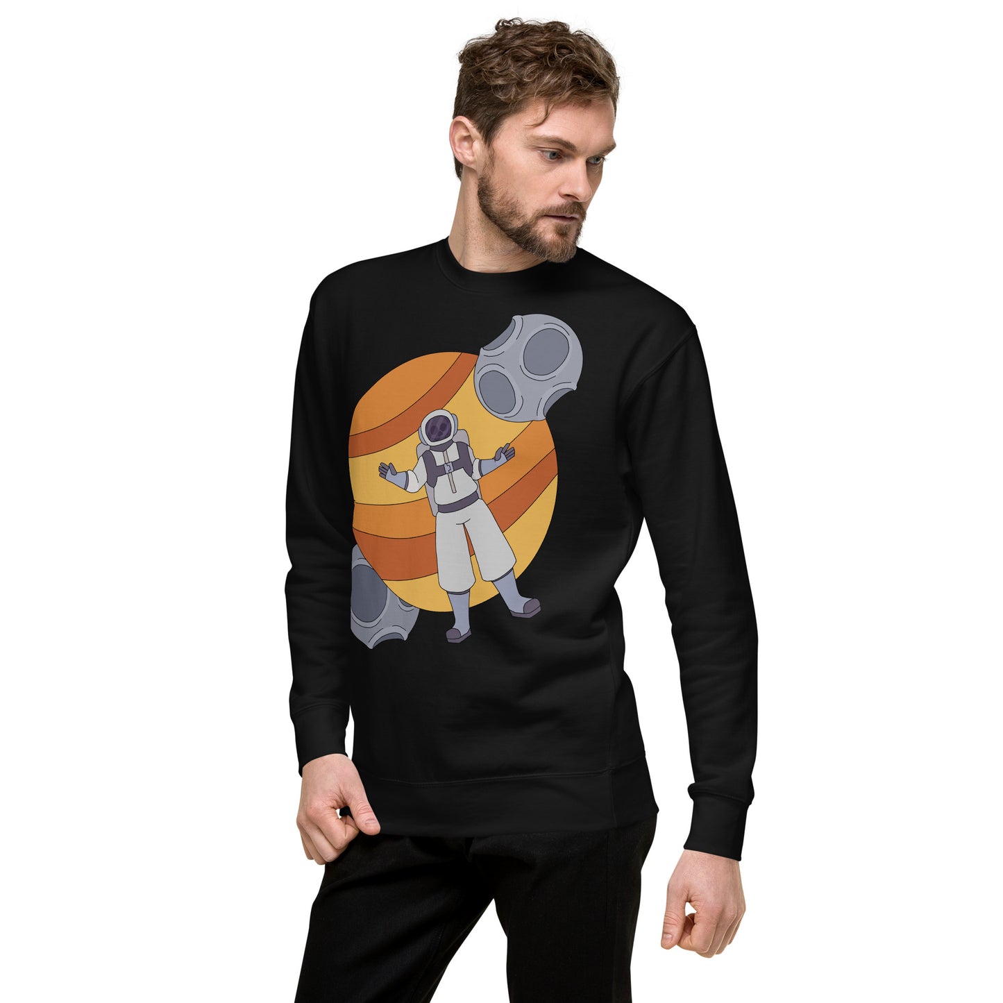 'Lost in space' unisex sweatshirt (front illustration)