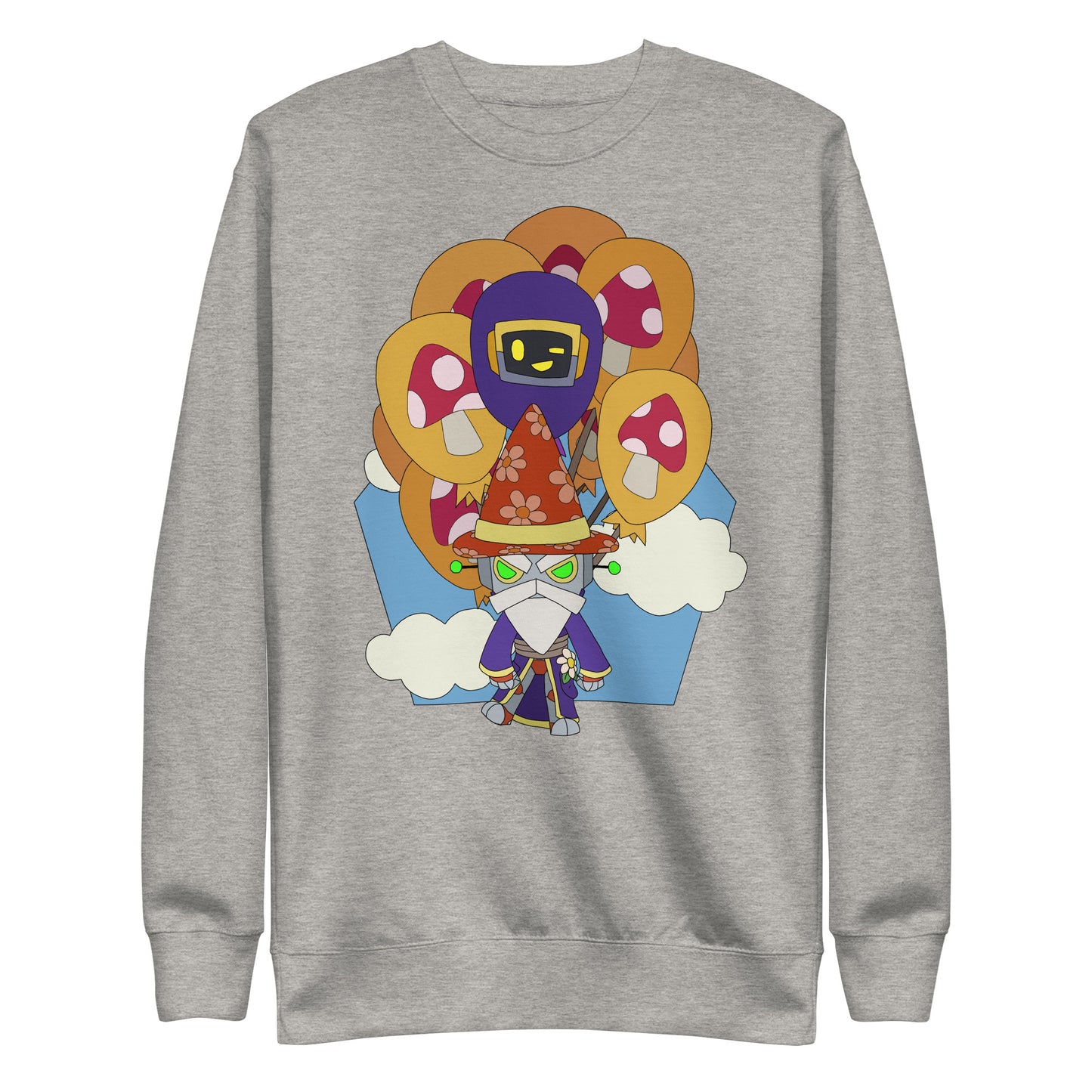 'Carried away' unisex sweatshirt (front illustration)