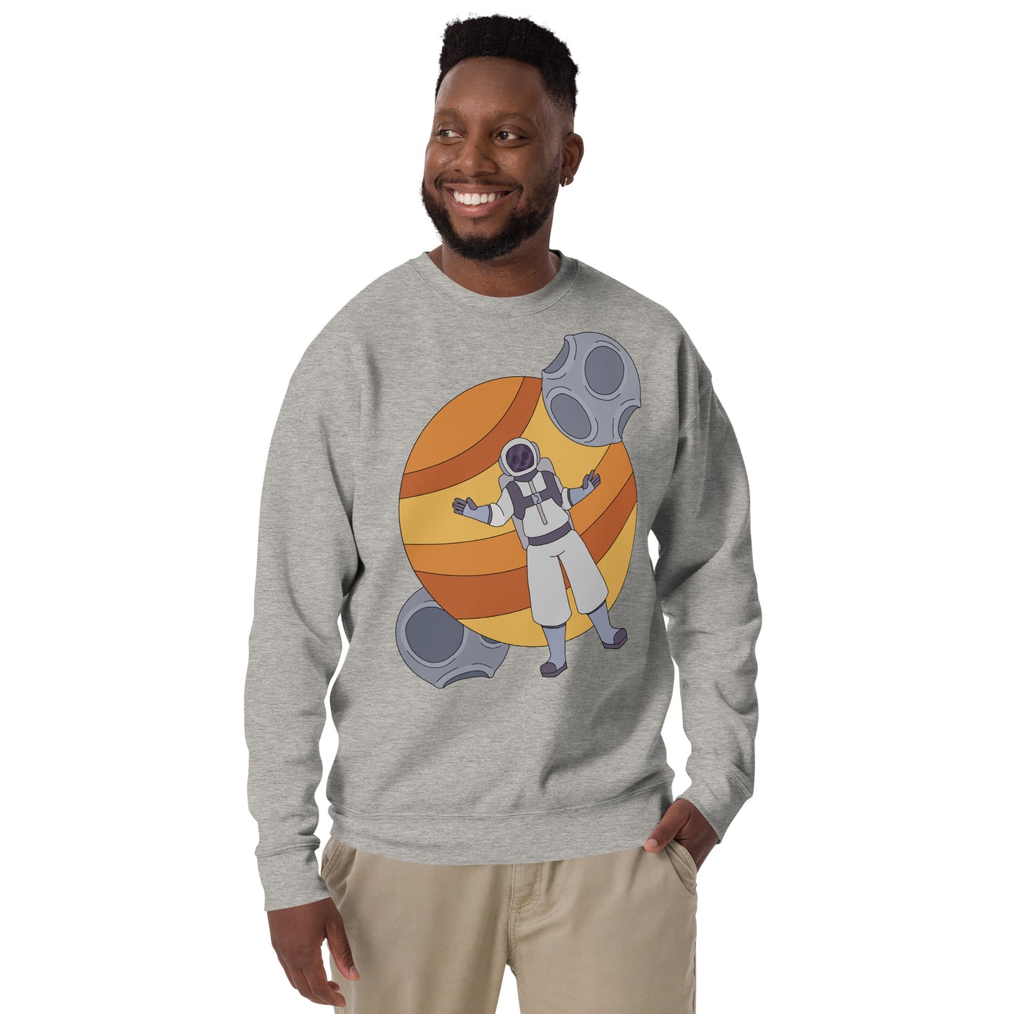 'Lost in space' unisex sweatshirt (front illustration)