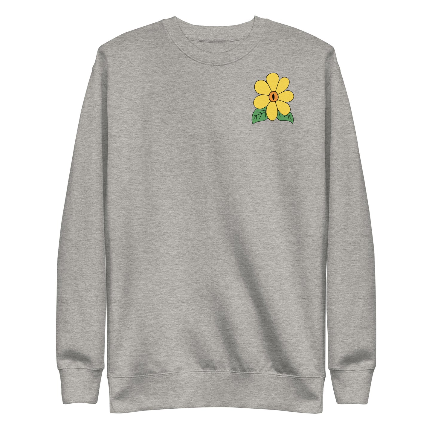 'The fields have eyes' unisex sweatshirt (front and back illustration)