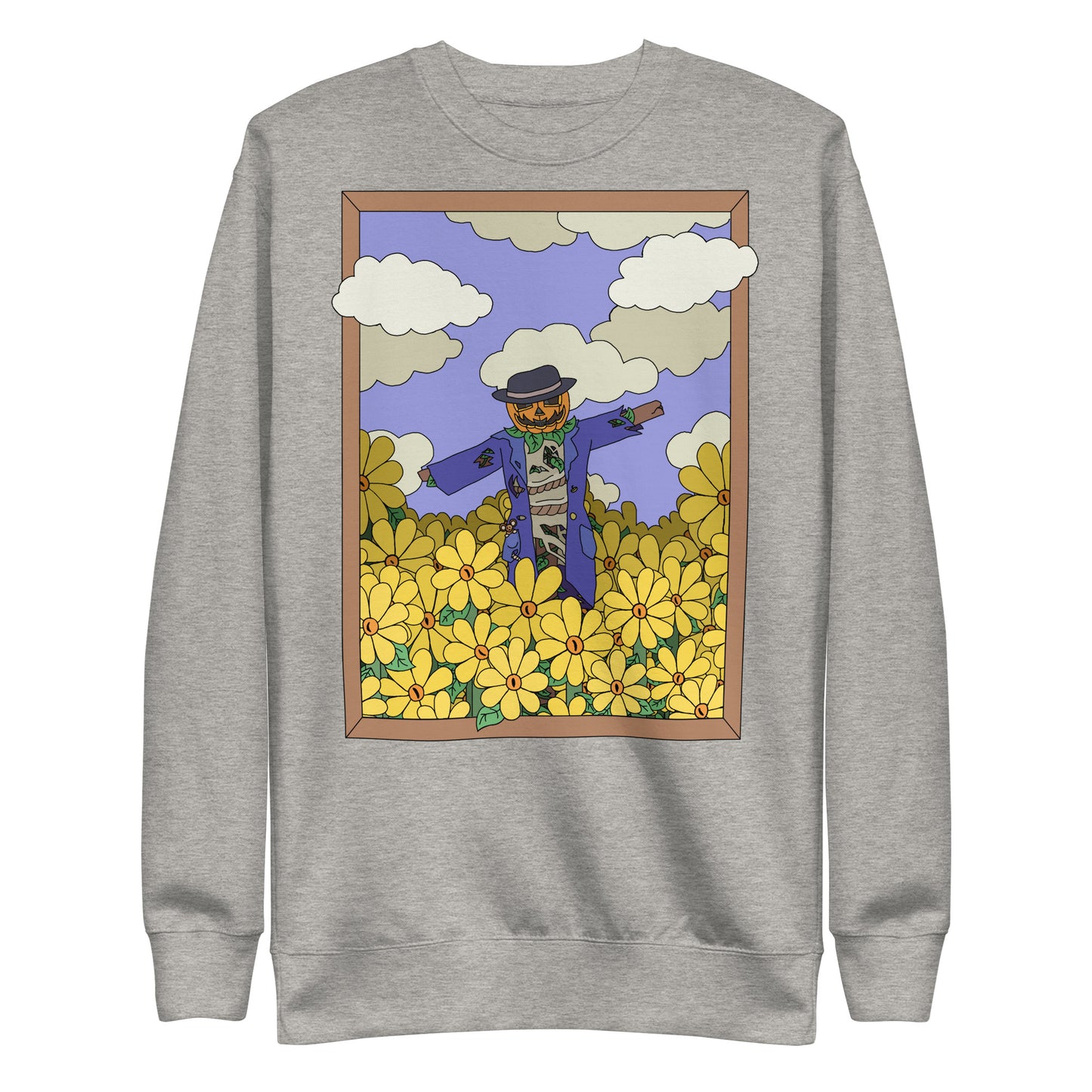 'The fields have eyes' unisex sweatshirt (front illustration)