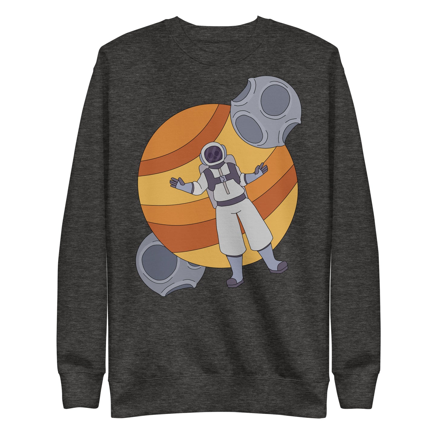 'Lost in space' unisex sweatshirt (front illustration)