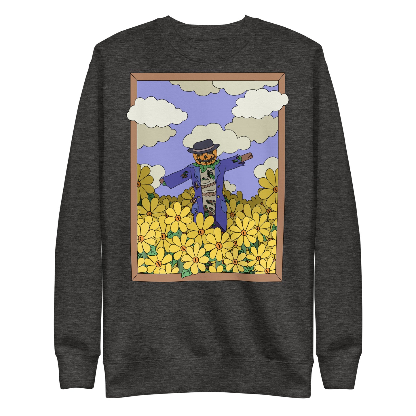 'The fields have eyes' unisex sweatshirt (front illustration)