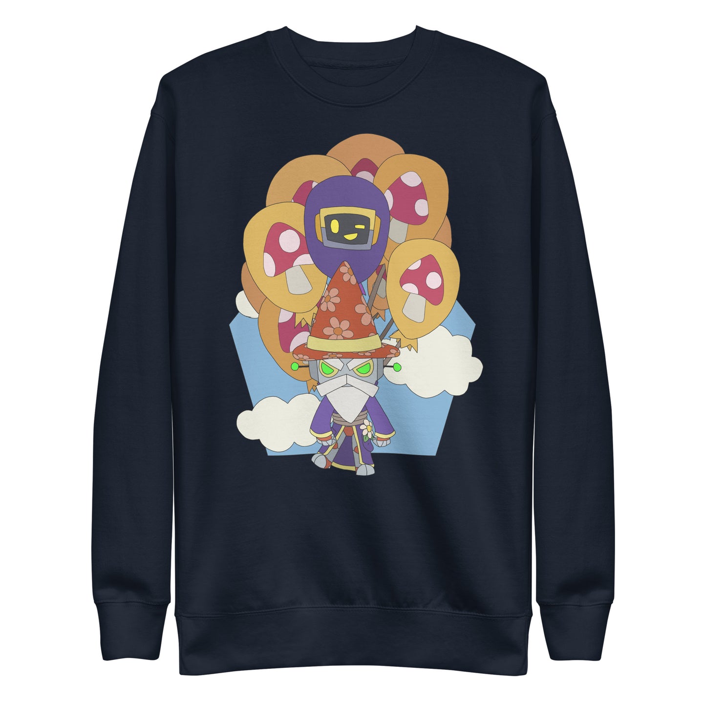 'Carried away' unisex sweatshirt (front illustration)