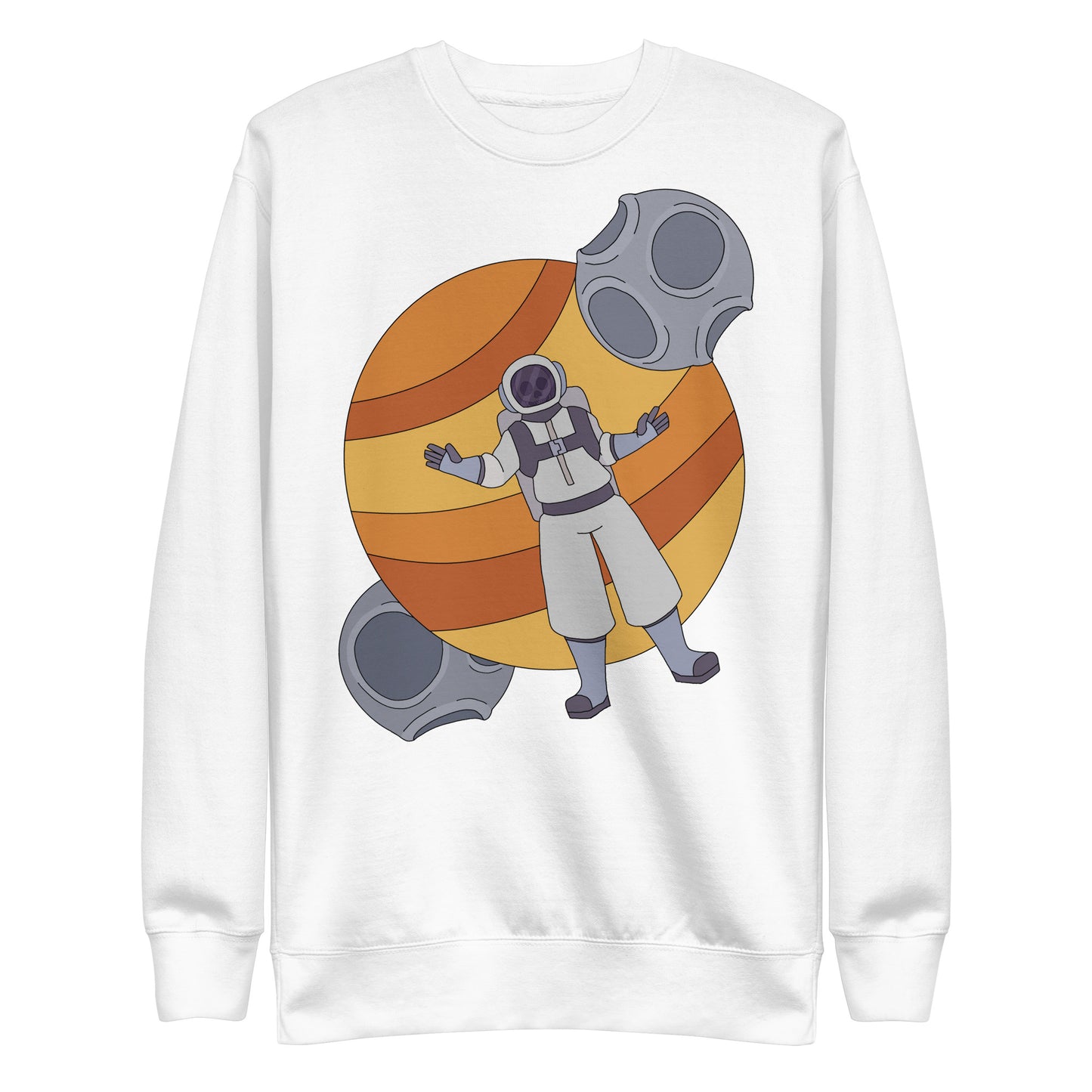 'Lost in space' unisex sweatshirt (front illustration)