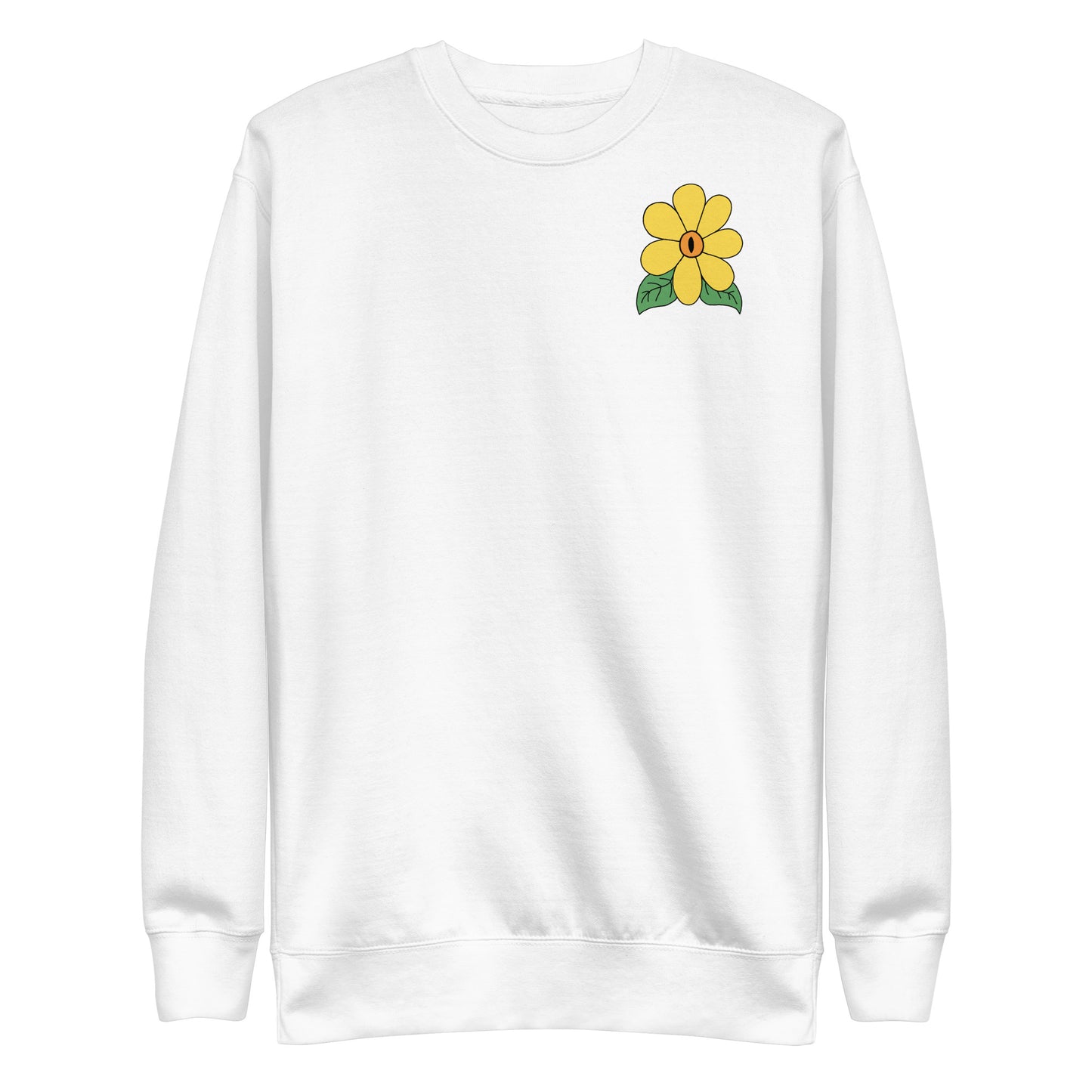 'The fields have eyes' unisex sweatshirt (front and back illustration)